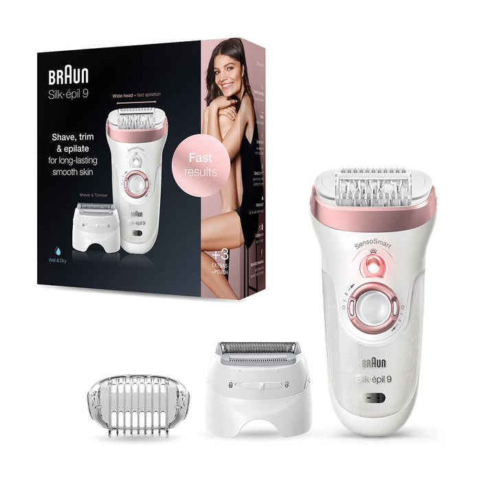 Braun Silk-épil 9-720 SensoSmart™ | Epilator | Alb/Roz
